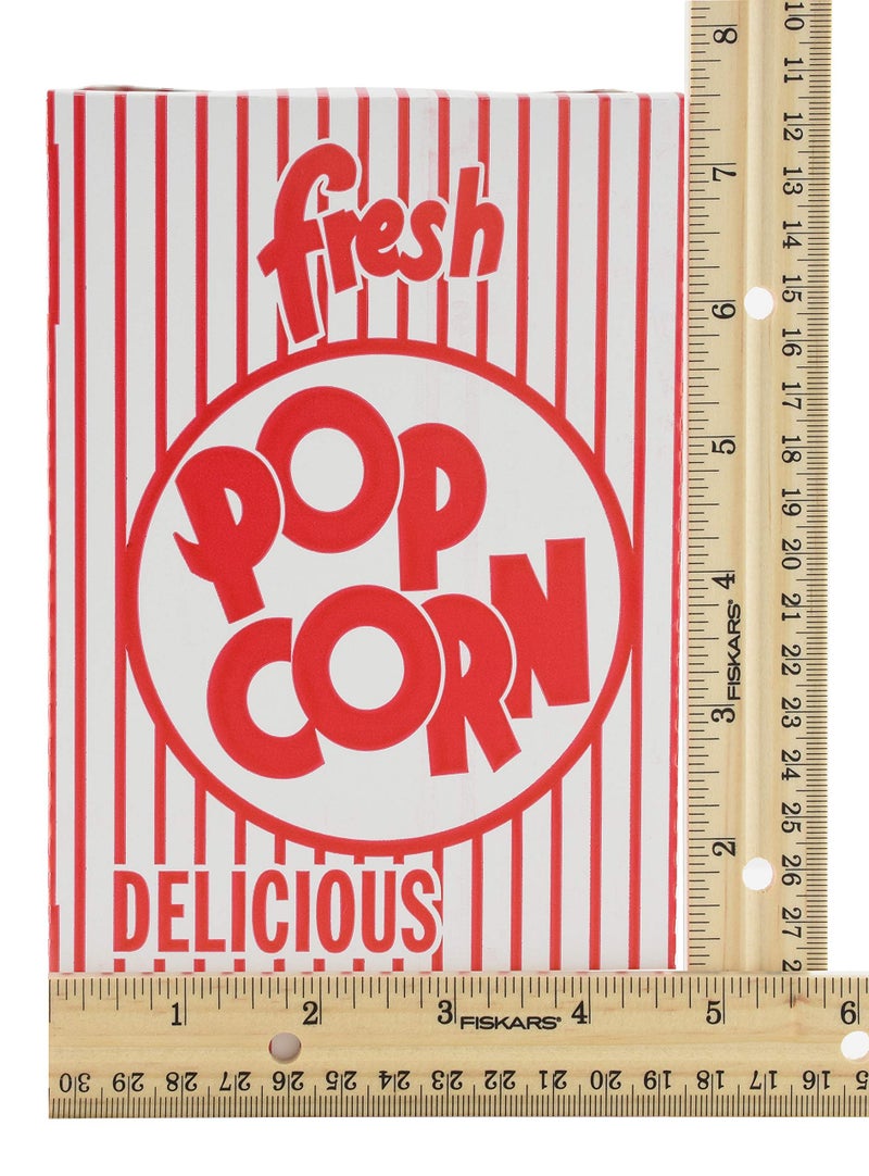 Snappy 3-E Red and White Close Top Popcorn Boxes, 1.25 Oz, 100 Count - Image 3